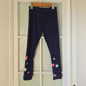 Carter’s Navy Star Heart Leggings Size 12